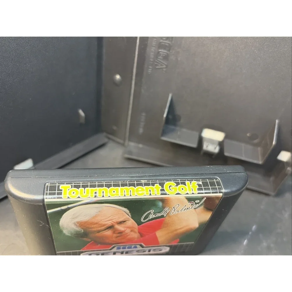 Arnold Palmer Tournament Golf Sega Genesis 1989 Game & Box 010086012033 Clean